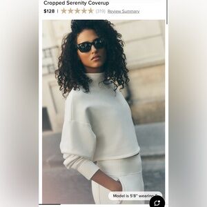 Alo Yoga Cropped Serenity Coverup NWT